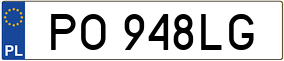 Trailer License Plate